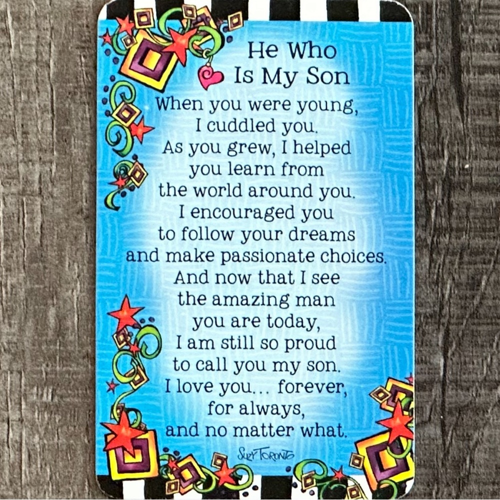 💞 New “He Who is My Son” Poem Card